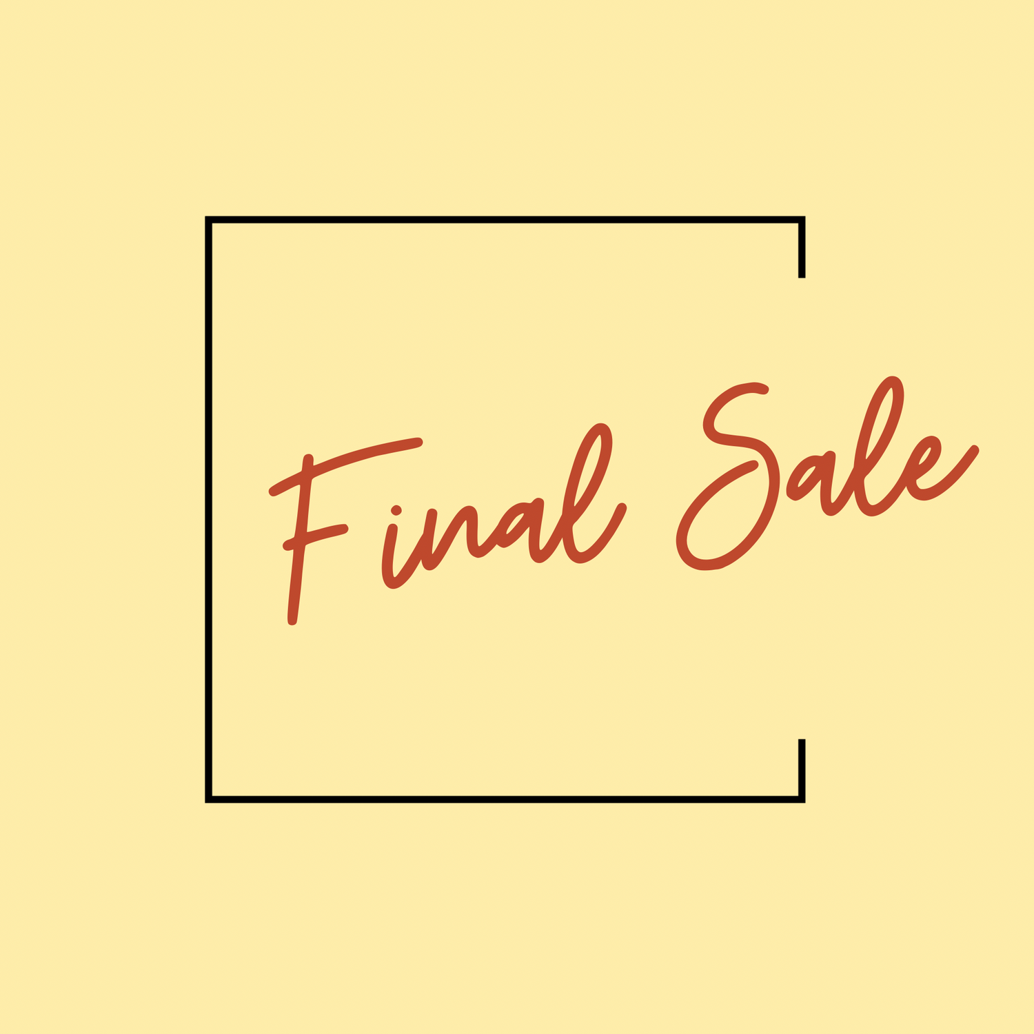 FINAL SALE