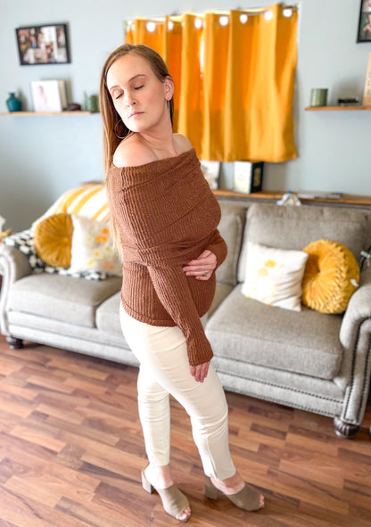 A Feminine Touch Fitted Sweater