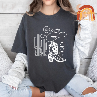 Yee Haw Boho Western Tee