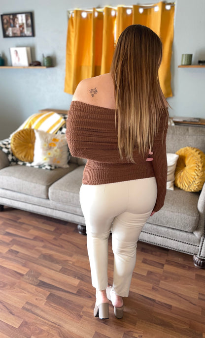 A Feminine Touch Fitted Sweater